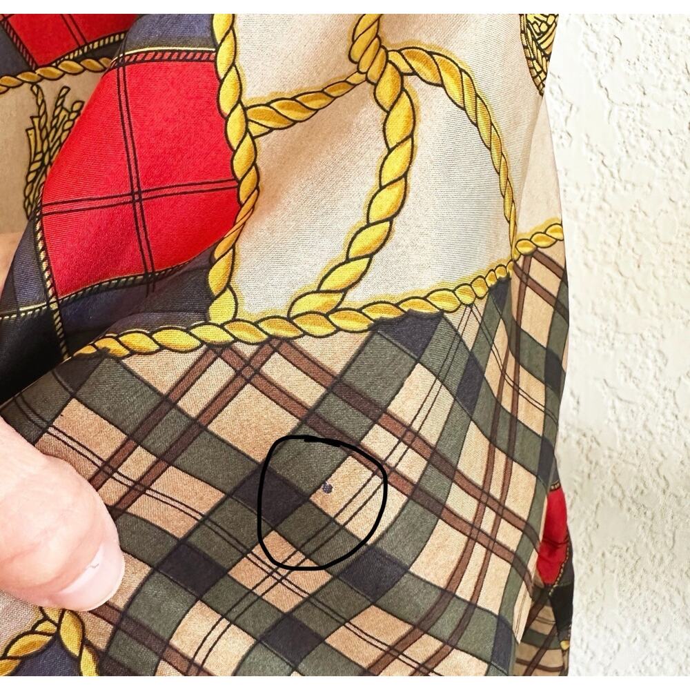 VTG Stunt Sports Silk Bomber Jacket (Small P) Equestrian Print Old Money Preppy - Picture 12 of 12